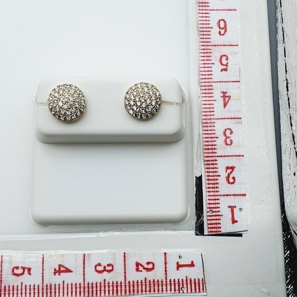 "14K Gold Plated Cubic Zircon Earrings,INUS1BR308 - Picture 9 of 9